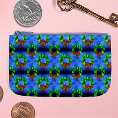 Christmas Wreath Large Coin Purse by bloomingvinedesign