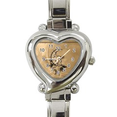 Deer On A Mooon Heart Italian Charm Watch by FantasyWorld7