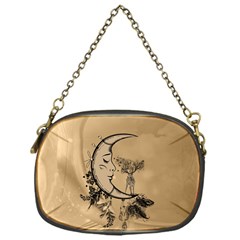 Deer On A Mooon Chain Purse (one Side) by FantasyWorld7