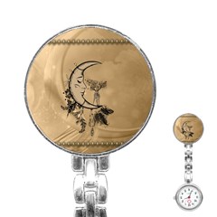 Deer On A Mooon Stainless Steel Nurses Watch by FantasyWorld7