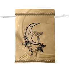 Deer On A Mooon  Lightweight Drawstring Pouch (xl) by FantasyWorld7