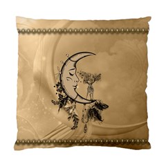 Deer On A Mooon Standard Cushion Case (two Sides) by FantasyWorld7