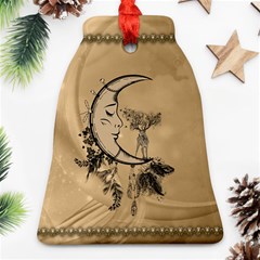 Deer On A Mooon Ornament (bell) by FantasyWorld7