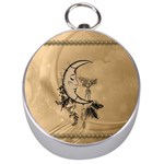 Deer On A Mooon Silver Compasses Front