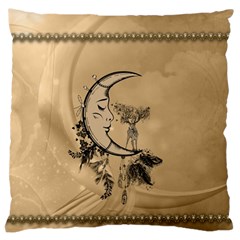 Deer On A Mooon Standard Flano Cushion Case (one Side) by FantasyWorld7