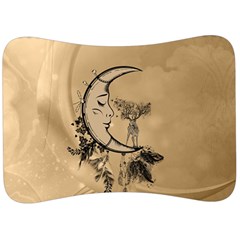 Deer On A Mooon Velour Seat Head Rest Cushion by FantasyWorld7