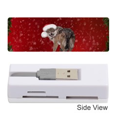 I m Ready For Christmas, Funny Wolf Memory Card Reader (stick) by FantasyWorld7