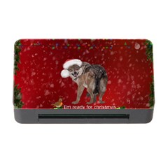 I m Ready For Christmas, Funny Wolf Memory Card Reader With Cf by FantasyWorld7