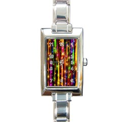 Illustrations Star Bands Wallpaper Rectangle Italian Charm Watch by HermanTelo