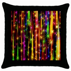 Illustrations Star Bands Wallpaper Throw Pillow Case (black) by HermanTelo