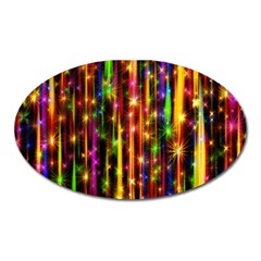 Illustrations Star Bands Wallpaper Oval Magnet by HermanTelo