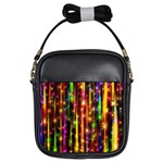 Illustrations Star Bands Wallpaper Girls Sling Bag Front