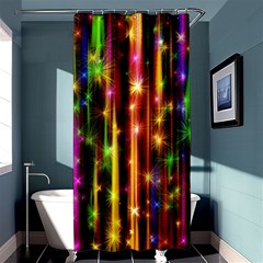 Illustrations Star Bands Wallpaper Shower Curtain 36  X 72  (stall) 