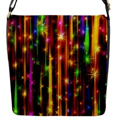 Illustrations Star Bands Wallpaper Flap Closure Messenger Bag (s)