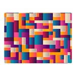 Abstract Geometry Blocks Double Sided Flano Blanket (Mini)  35 x27  Blanket Back