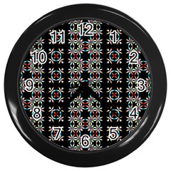 Illustrations Texture Wall Clock (black) by Mariart