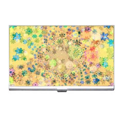 Flowers Color Colorful Watercolour Business Card Holder