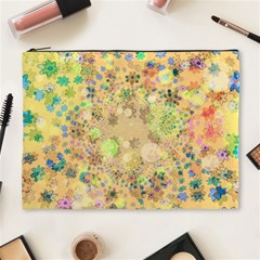 Flowers Color Colorful Watercolour Cosmetic Bag (xl)