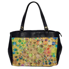 Flowers Color Colorful Watercolour Oversize Office Handbag