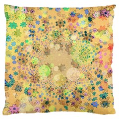 Flowers Color Colorful Watercolour Large Cushion Case (two Sides)