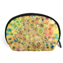 Flowers Color Colorful Watercolour Accessory Pouch (large)