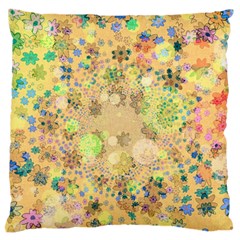 Flowers Color Colorful Watercolour Standard Flano Cushion Case (one Side) by HermanTelo