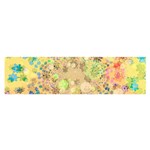 Flowers Color Colorful Watercolour Satin Scarf (Oblong) Front