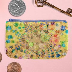 Flowers Color Colorful Watercolour Large Coin Purse by HermanTelo