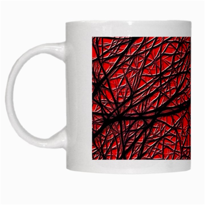 Neurons Cells Train Link Brain White Mugs