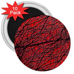 Neurons Cells Train Link Brain 3  Magnets (10 Pack)  by HermanTelo