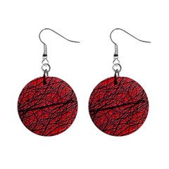 Neurons Cells Train Link Brain Mini Button Earrings