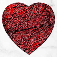 Neurons Cells Train Link Brain Jigsaw Puzzle (heart) by HermanTelo