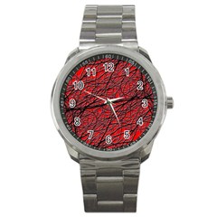 Neurons Cells Train Link Brain Sport Metal Watch by HermanTelo