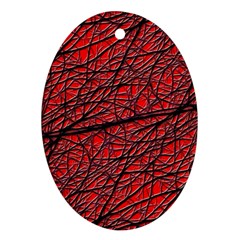 Neurons Cells Train Link Brain Oval Ornament (two Sides) by HermanTelo