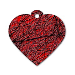 Neurons Cells Train Link Brain Dog Tag Heart (two Sides) by HermanTelo