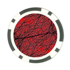 Neurons Cells Train Link Brain Poker Chip Card Guard by HermanTelo