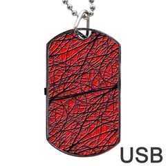 Neurons Cells Train Link Brain Dog Tag Usb Flash (one Side)