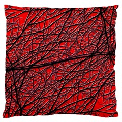 Neurons Cells Train Link Brain Large Cushion Case (two Sides) by HermanTelo