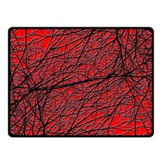 Neurons Cells Train Link Brain Double Sided Fleece Blanket (small)  by HermanTelo