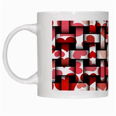 Background Red Summary White Mugs by HermanTelo