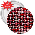 Background Red Summary 3  Buttons (100 pack)  Front