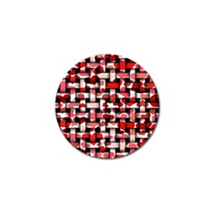 Background Red Summary Golf Ball Marker