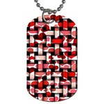 Background Red Summary Dog Tag (Two Sides) Front