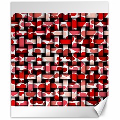 Background Red Summary Canvas 8  X 10 