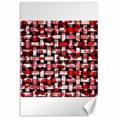 Background Red Summary Canvas 12  X 18 