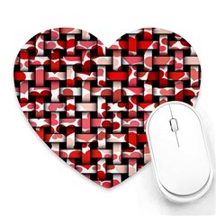 Background Red Summary Heart Mousepads by HermanTelo