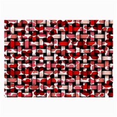 Background Red Summary Large Glasses Cloth by HermanTelo