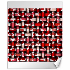 Background Red Summary Canvas 11  X 14  by HermanTelo