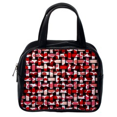 Background Red Summary Classic Handbag (one Side)