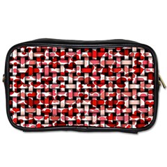 Background Red Summary Toiletries Bag (two Sides) by HermanTelo